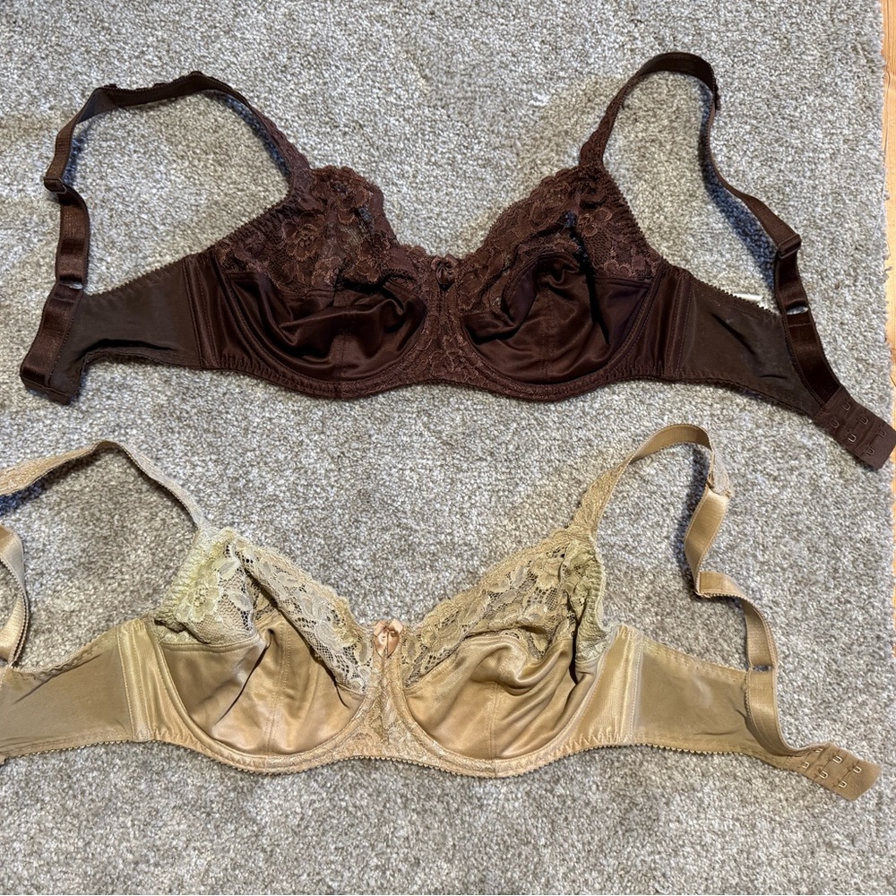 Fantasie Lace Underwire Bras - Chocolate and Beige